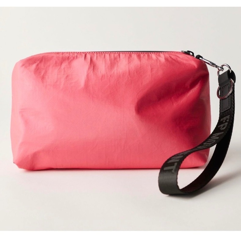 Total Access Pouch Pink black hibiscus  key chain new nwt clutch wristlet gift